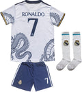 Madrid Ronaldo No #7 Special Dragon Edition Kids Soccer Jersey Set