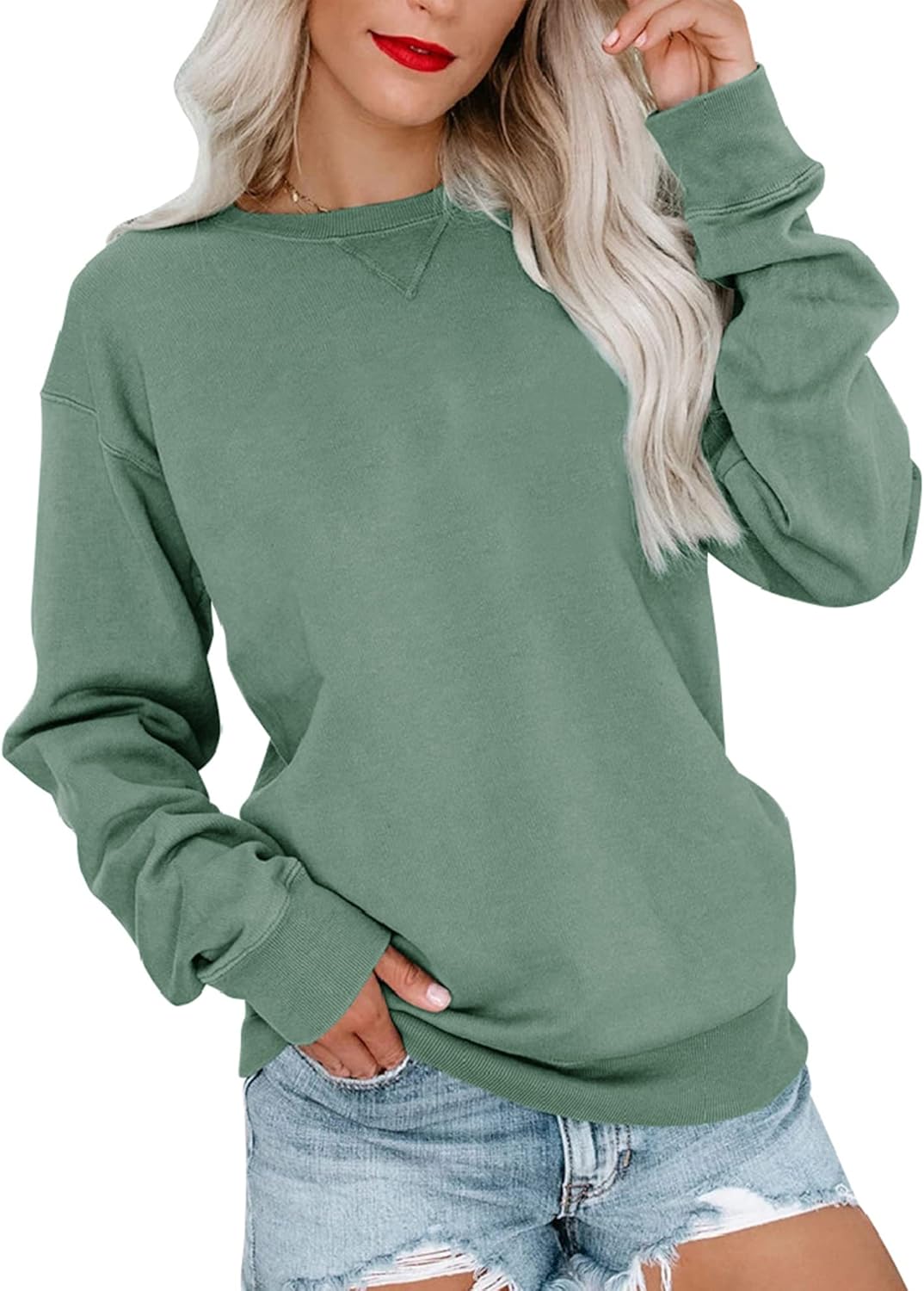 Bingerlily Cozy Long Sleeve Sweatshirt: Casual Comfort