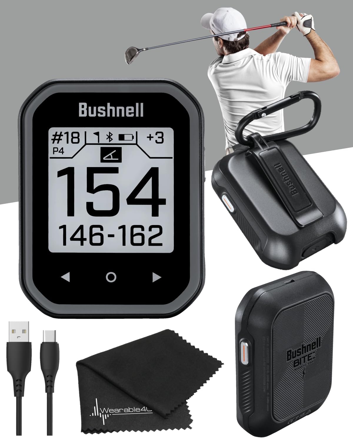 Bushnell Phantom 3 GPS Rangefinder with BITE Magnetic Mount