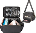 EliteMom Breast Pump Bag Black and Gold - Cooler Tote for Spectra S1