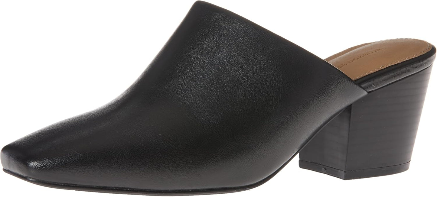 Comfortable Women's Square Toe Mule with Cuban Heel Design