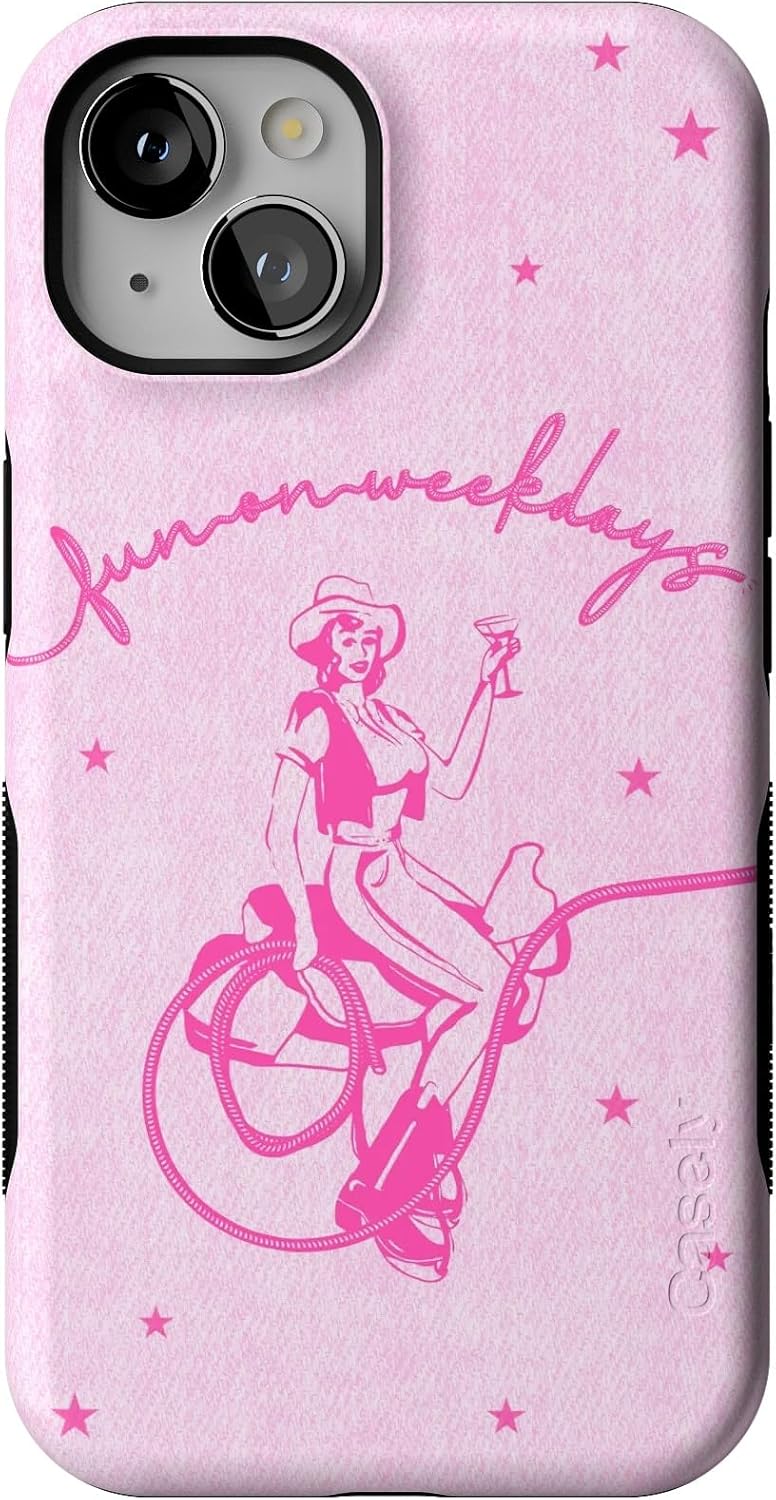 Casely iPhone 13 Case - Denim Cowgirl with Bold Protection