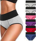 Eiggam Underwear for Women Cotton High Waist Briefs - Full Coverage