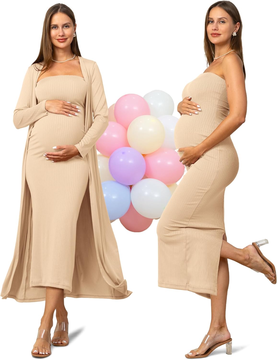 Stylish 2 Piece Maternity Dress and Cardigan for Every Occasion