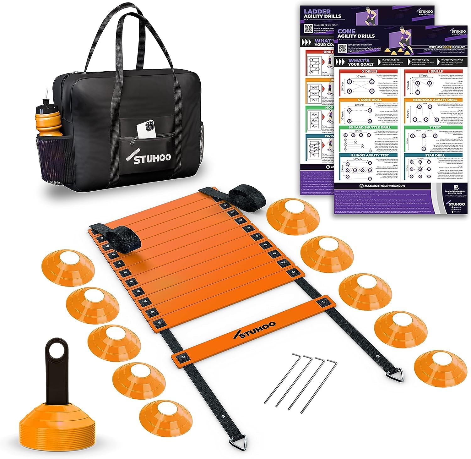Agility Training Equipment Set for Soccer and Football Skills