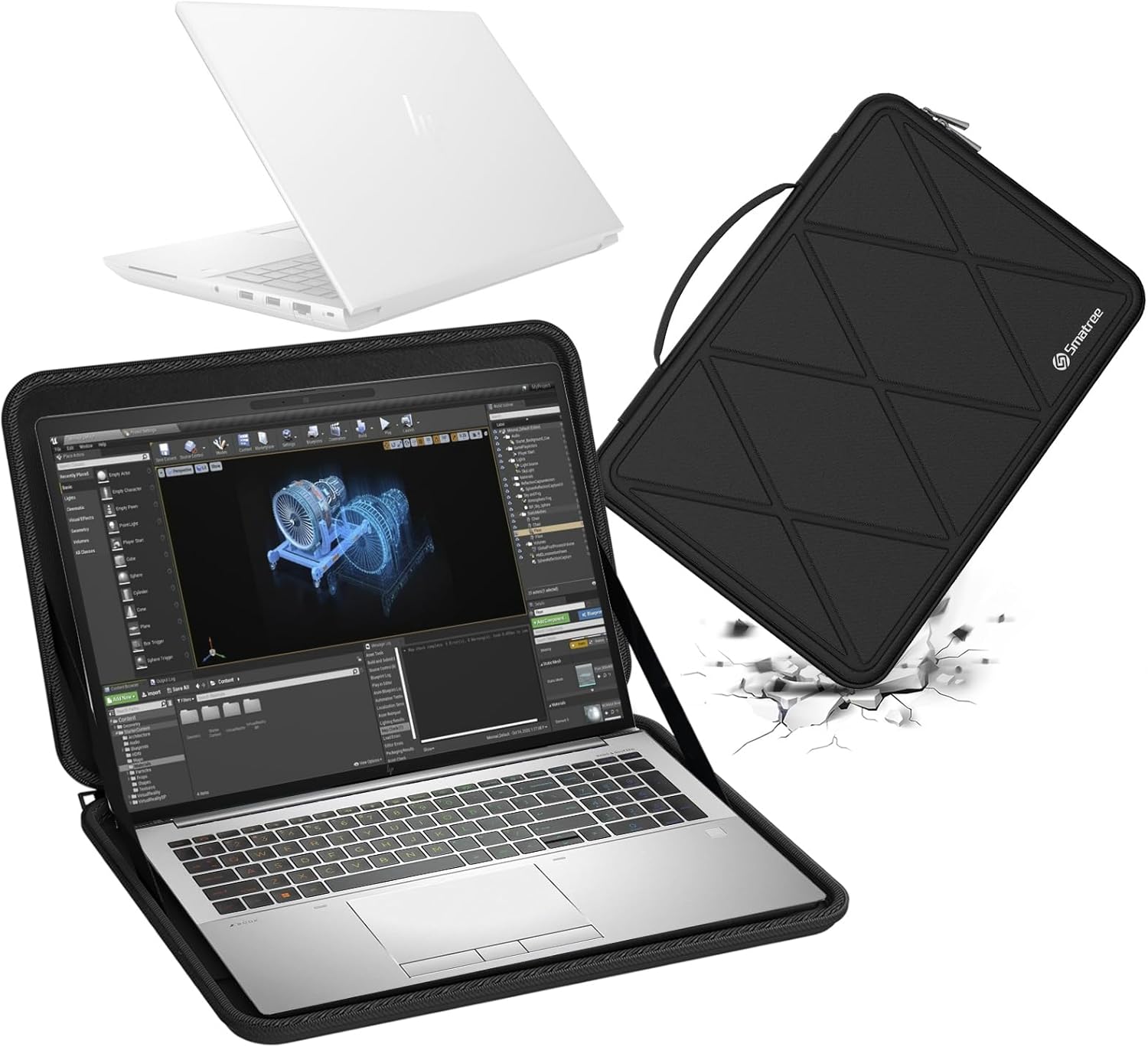 Smatree Hard EVA Protective Sleeve Case for 16 inch HP ZBook Fury