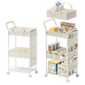 BBLIKE 3-Tier Diaper Caddy Organizer - Mobile Nursery Storage