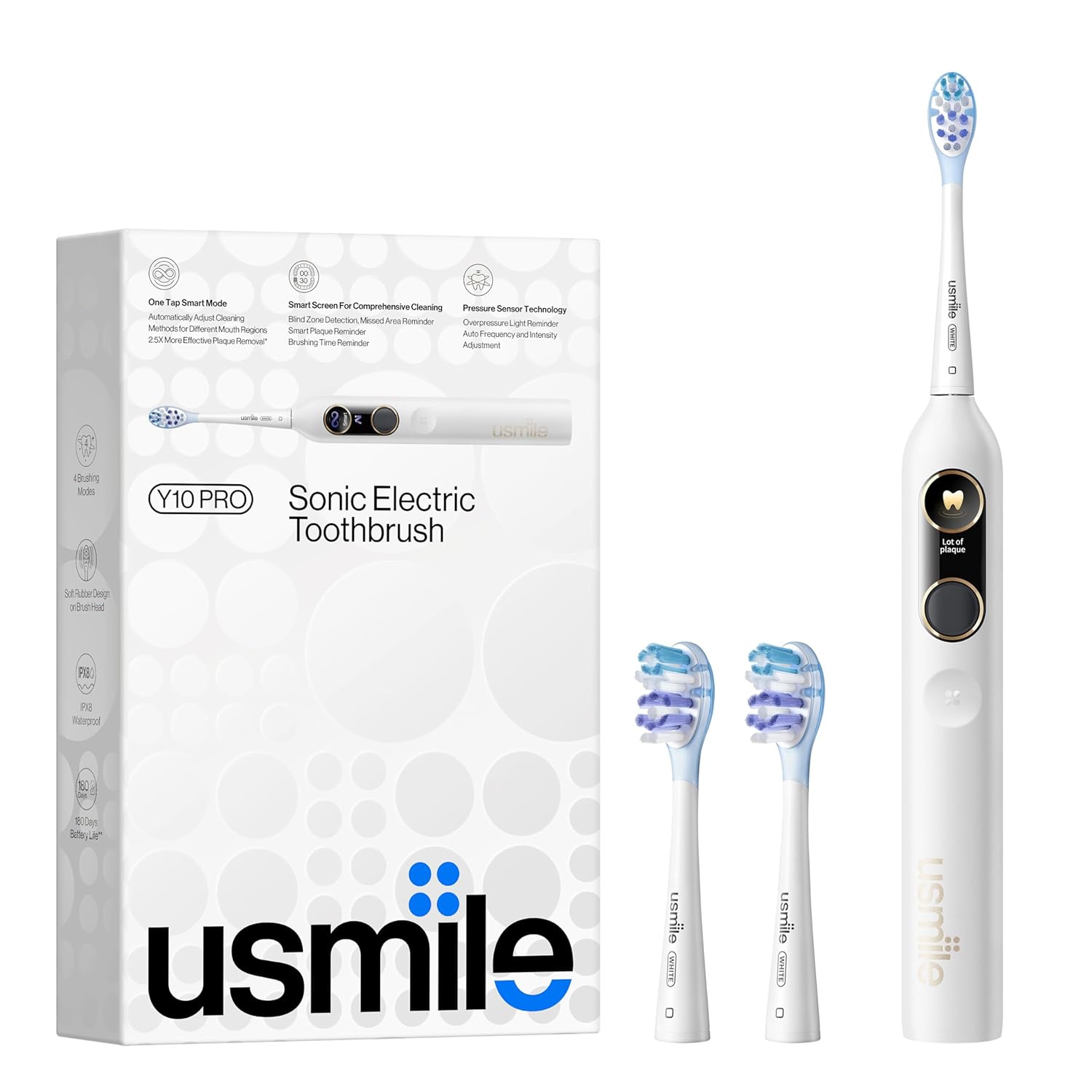 usmile Y10 PRO Electric Toothbrush with Smart Display Features