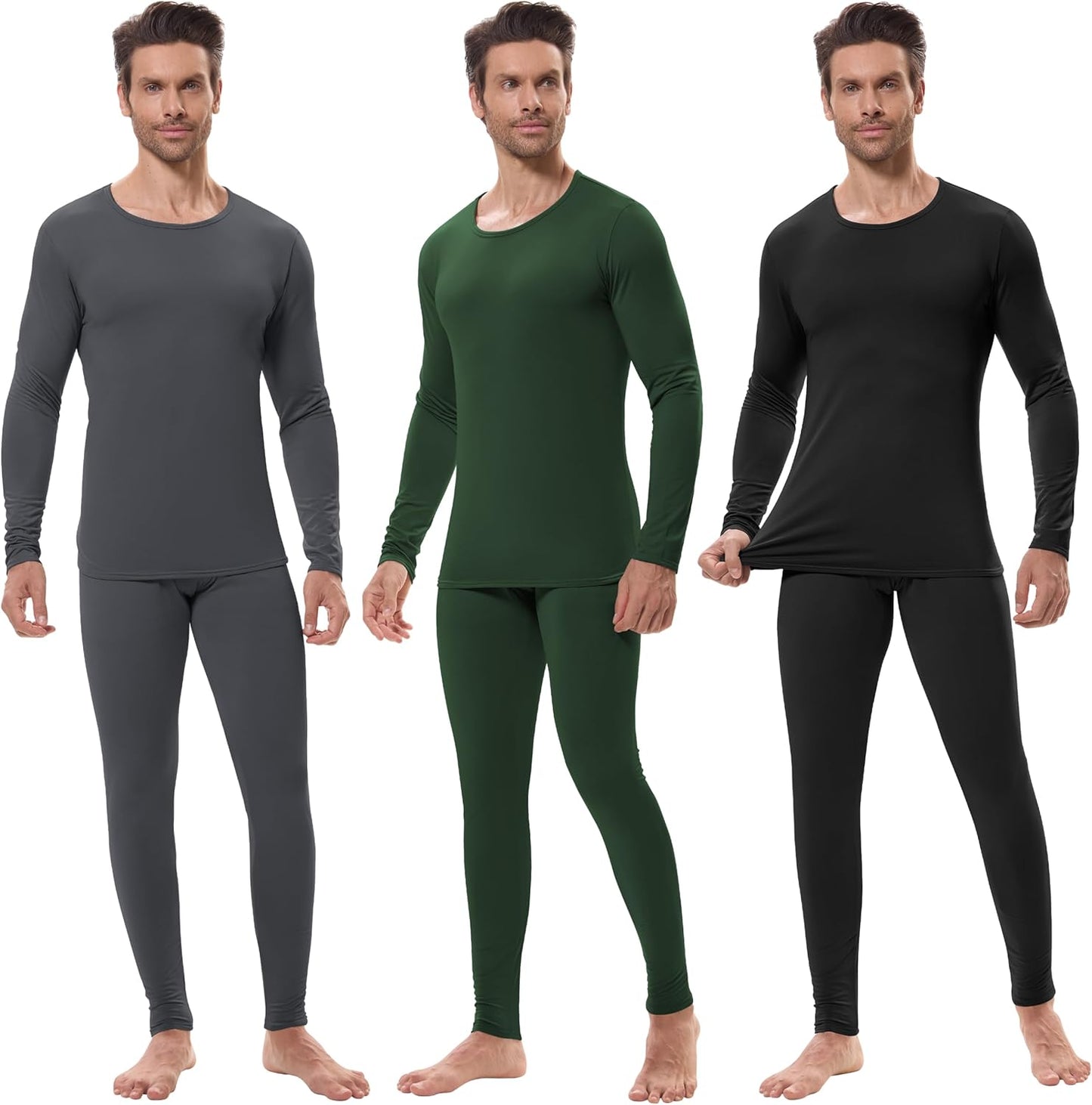 URATOT Men's Thermal Underwear Set for Cold Winter Comfort