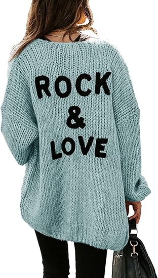 PRETTYGARDEN Women's Long Sleeve Open Front Knit Cardigans