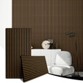 AKK-Star Wood Slat Acoustic Panels 2 Pack - Stylish Noise Reduction