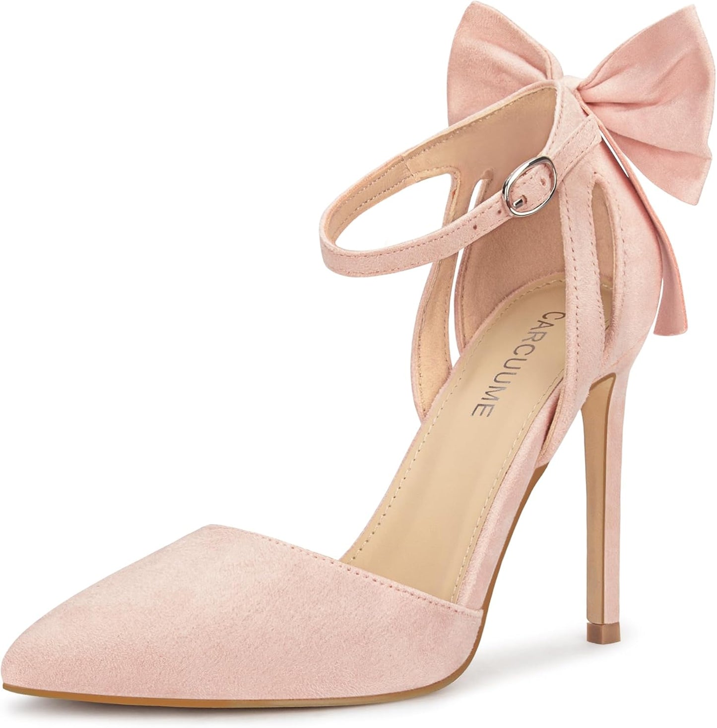 Carcuume Women's Closed Toe Heels with Bow for Every Occasion