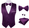 Classic Barry.Wang suit vest and bow tie for special events