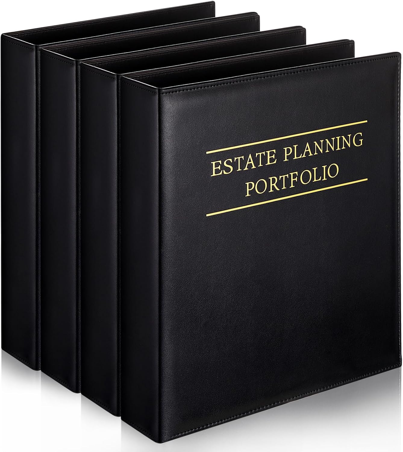Estate Planning Portfolio Binder with Gold Title and Index Tabs