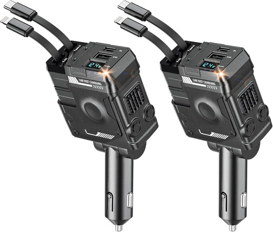 66W Fast Charging Car Charger for iPhone & Samsung