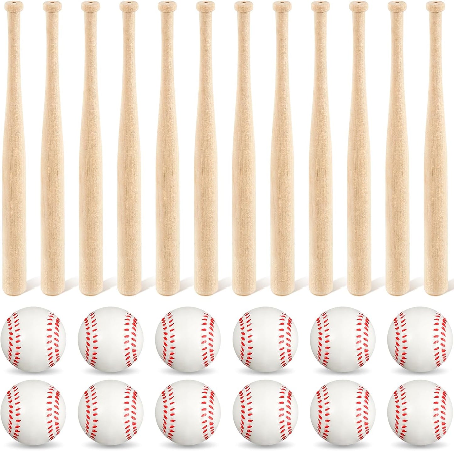 Mini Baseball Bats and Foam Balls for Fun Sports Parties