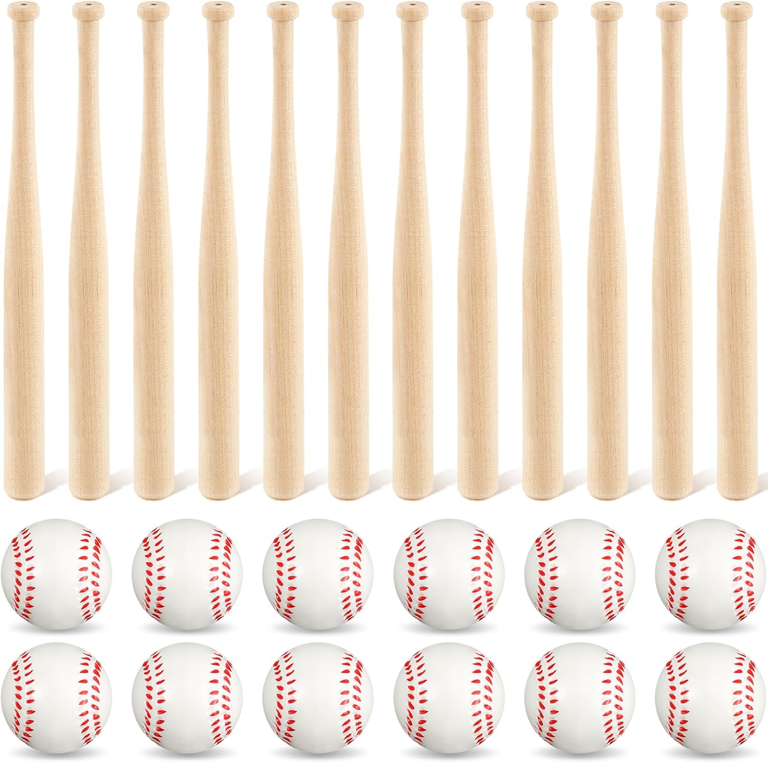 Mini Baseball Bats and Foam Balls for Fun Sports Parties