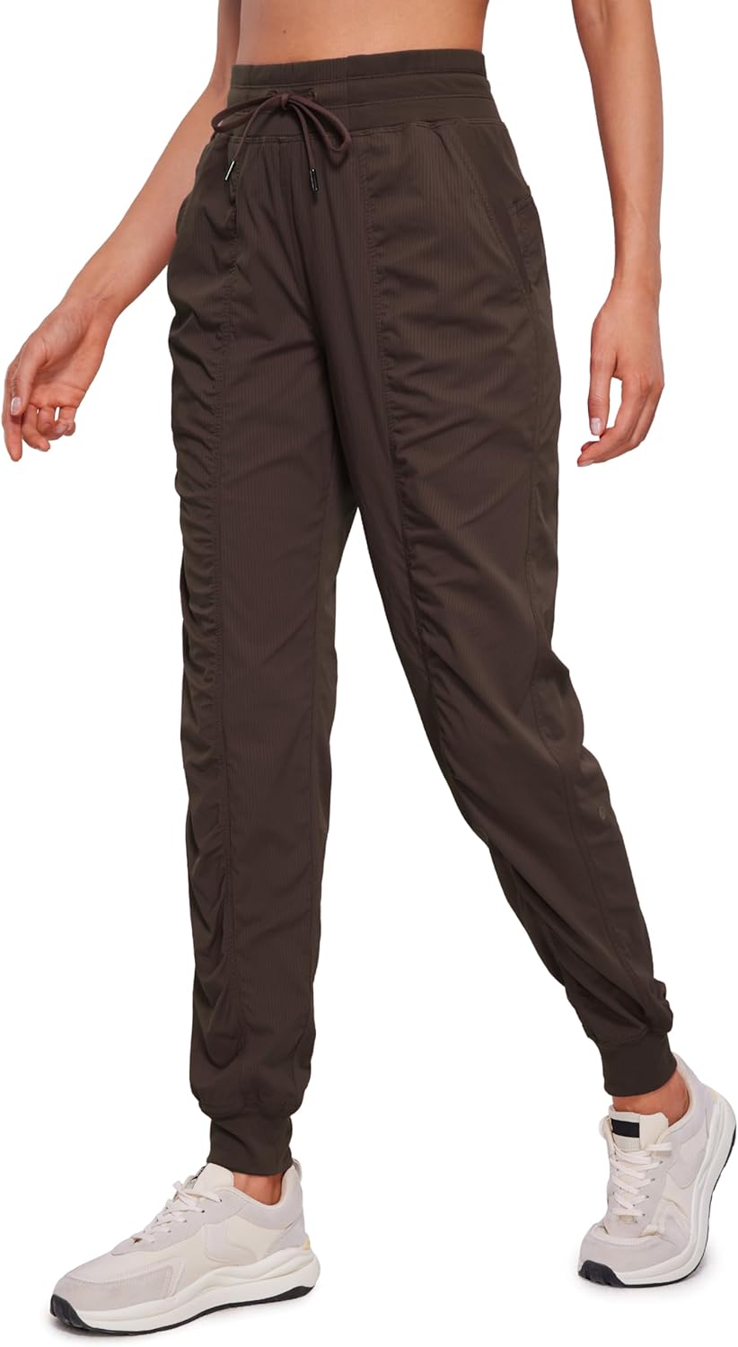 CRZ YOGA Lightweight Workout Joggers for Women with Pockets