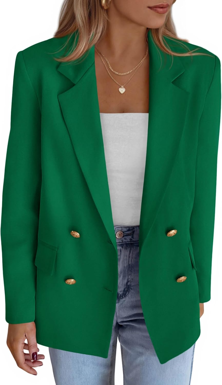 KIRUNDO Blazers for Women Business Casual Long Sleeve Jacket
