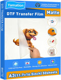 DTF Transfer Film A3 50 Sheets Premium Double-Sided Matte Finish