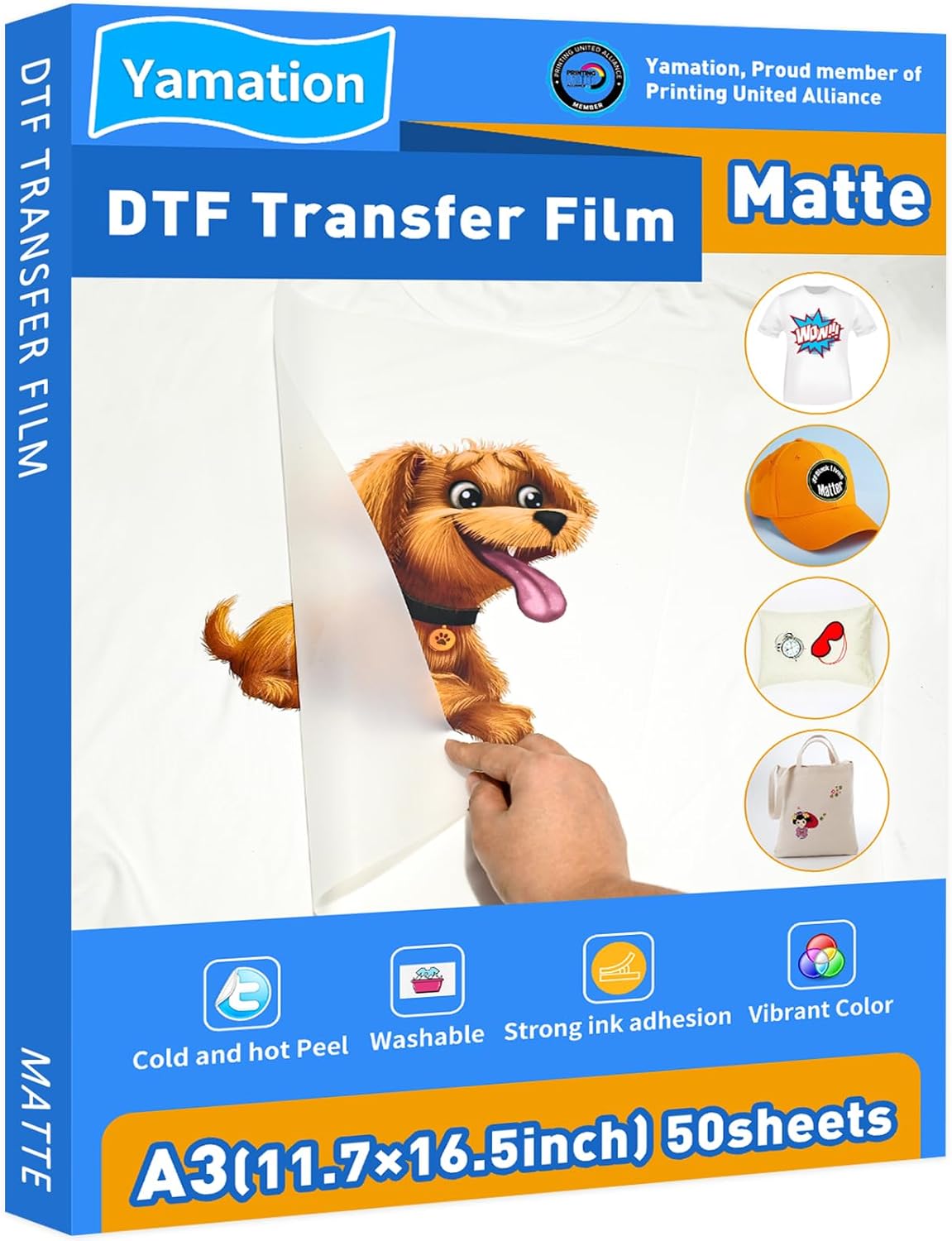 DTF Transfer Film A3 50 Sheets for Vibrant T Shirt Designs