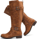Luoika Women's Extra Wide Calf Knee High Boots (Style W156)