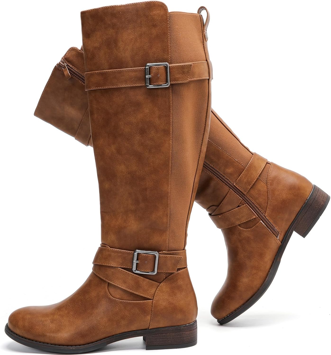 Luoika Women's Extra Wide Calf Knee High Boots for Comfort