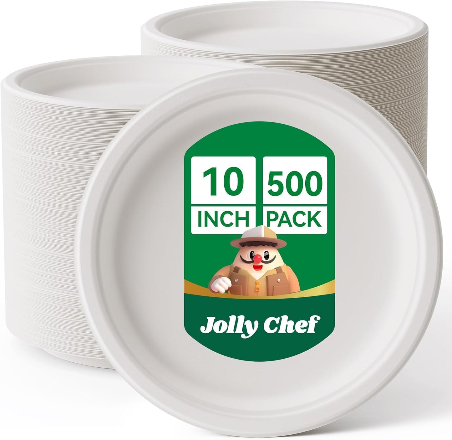 Compostable Heavy Duty Plates 10 Inch for Eco-Friendly Dining