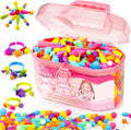FUNZBO 650pcs Pop Beads Jewelry Making Kit for Kids - Creative Snap