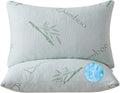 Shredded Memory Foam Pillows for Sleeping 2 Pack - Cooling Firm
