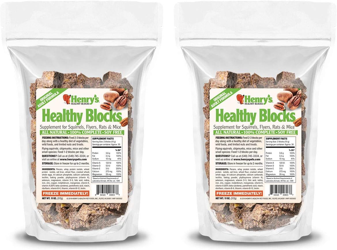 Nutritionally Complete Rodent Blocks for Squirrels & Chipmunks