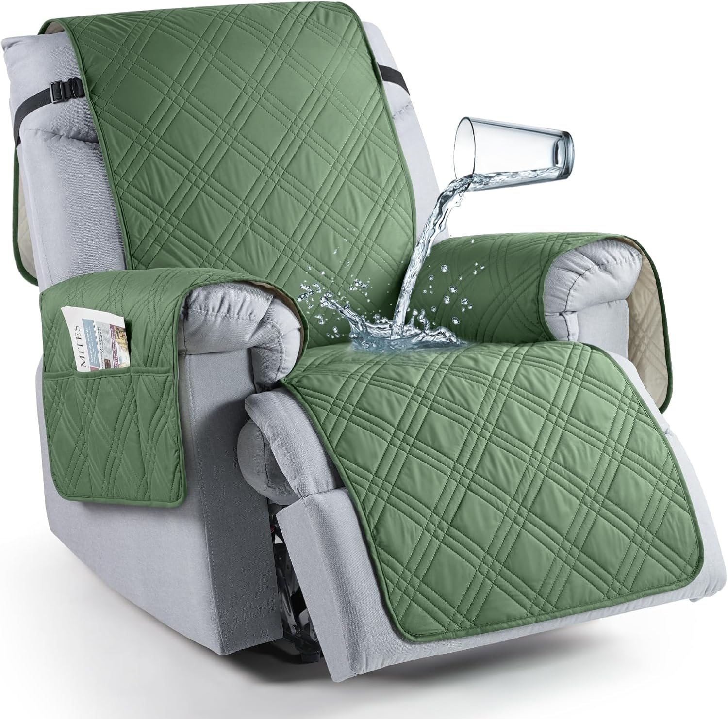 TAOCOCO Waterproof Recliner Chair Covers for 30 Inch Chairs