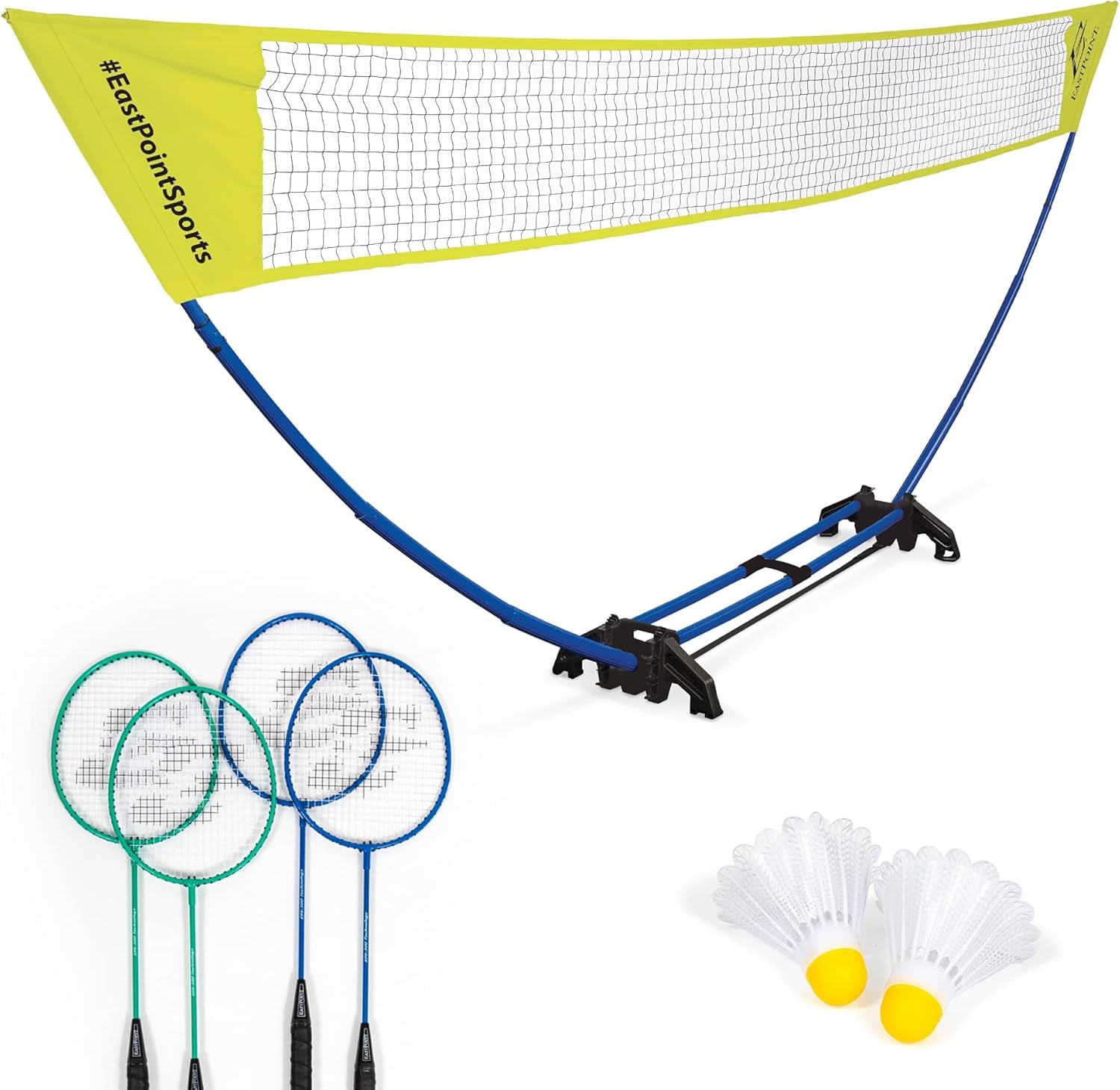 EastPoint Sports Easy Setup Badminton Set for Fun Family Games