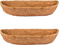 48 in Garden Coconut Planter Liners 2pcs - Natural Coco Window Box