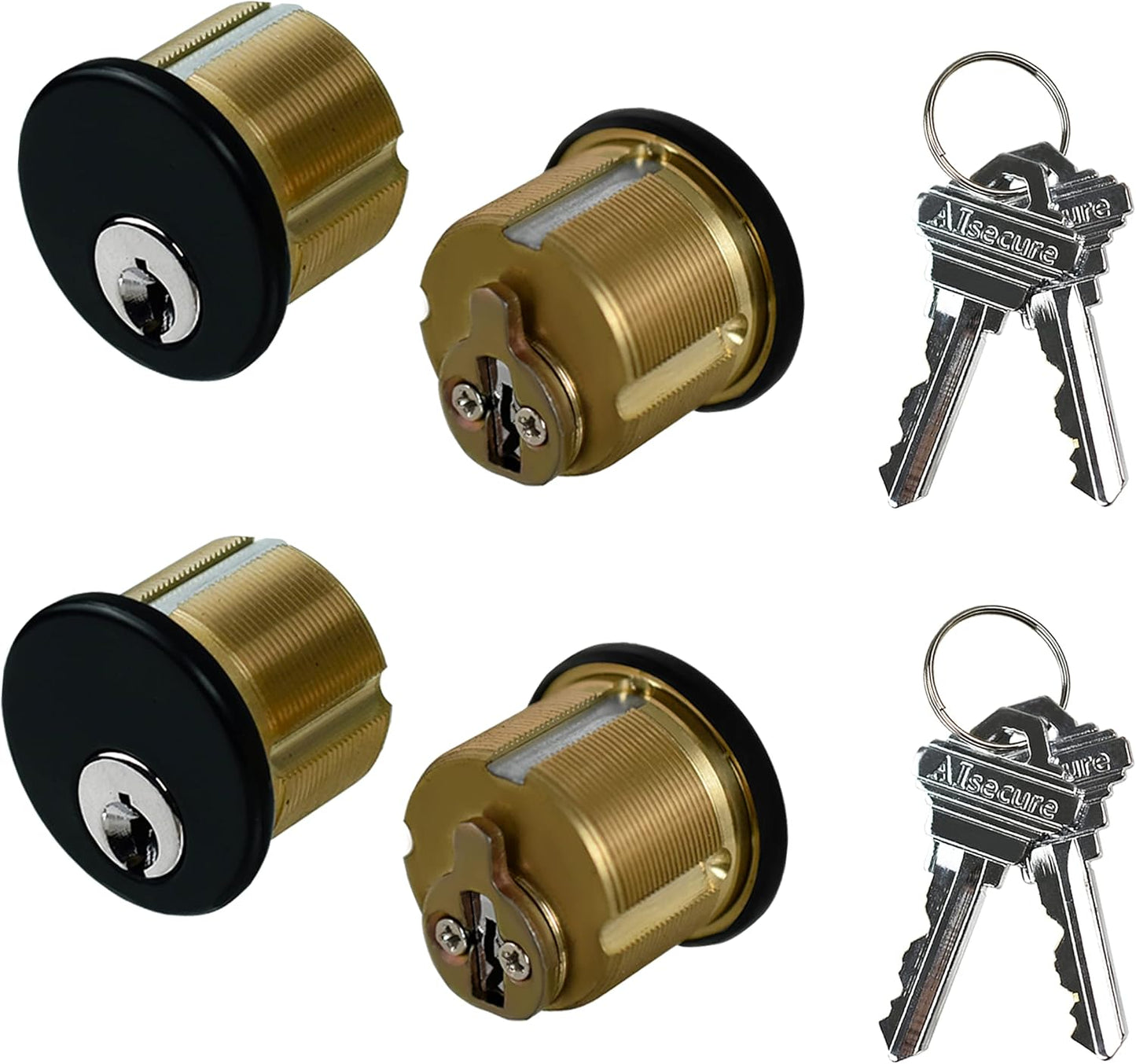 Brass Mortise Cylinder Lock for Commercial Storefront Doors