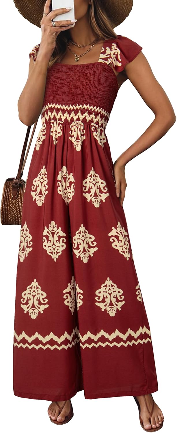 Stylish Womens Summer Jumpsuits with Pockets for Beach Fashion