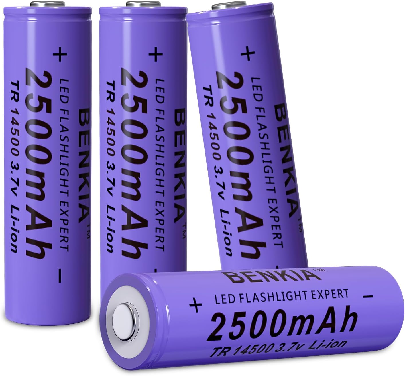 BENKIA 14500 Rechargeable Batteries - Power Your Gear!