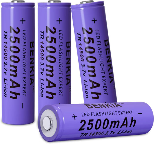BENKIA 14500 Rechargeable Batteries - Power Your Gear!