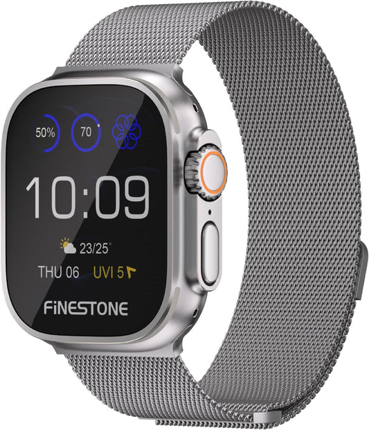 Titanium Mesh Loop Band for Apple Watch Ultra - FiNESTONE