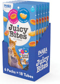 INABA Juicy Bites Moist & Chewy Cat Treats - Low Calorie, High