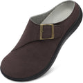 Womens Wide Clogs Adjustable Diabetic Mules - Supportive Comfort Shoes