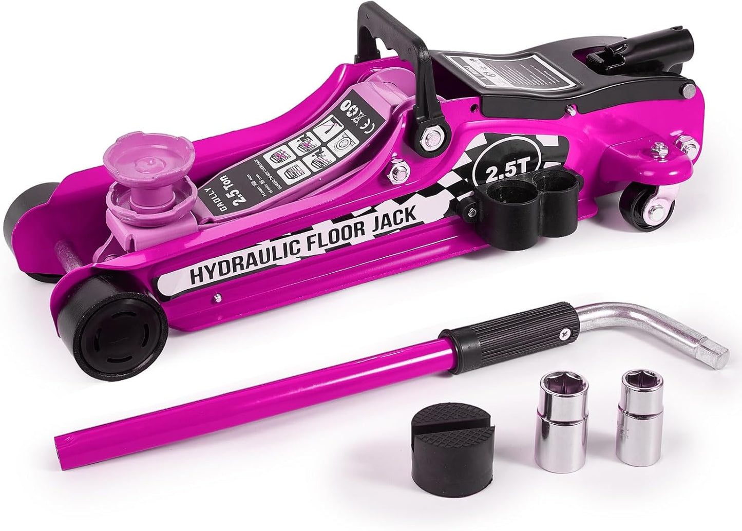 2.5 Ton Floor Jack Kit - Hydraulic Low Profile Trolley Jack