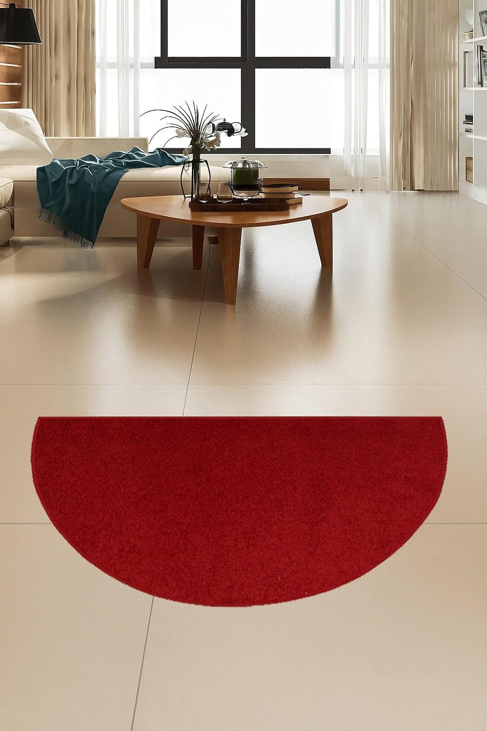 Pet Friendly Solid Color Area Rugs Red - Perfect for Your Home