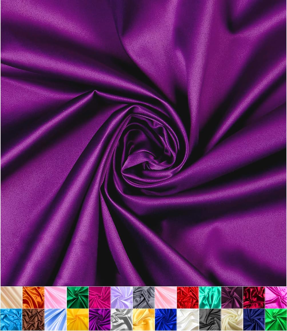 Luxurious Shiny Satin Fabric for Elegant Sewing and Crafts