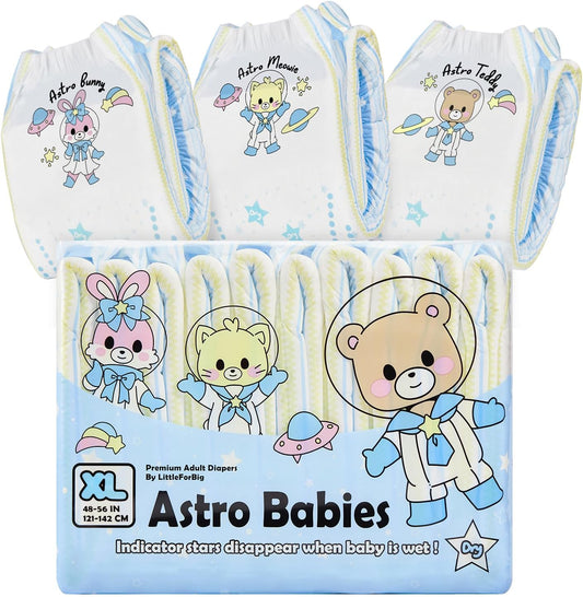 Littleforbig Astro Babies XL Diapers - 10 Pack
