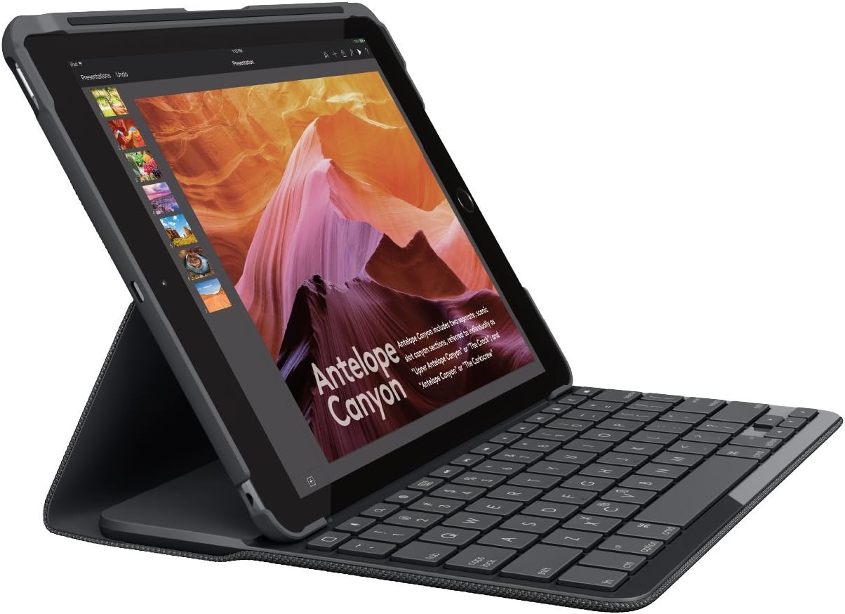 Logitech iPad Slim Folio: Wireless Keyboard Case - Efficient Typing