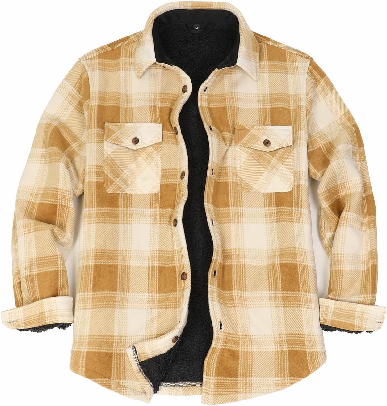 ThCreasa Mens Sherpa Fleece Lined Flannel Shirt Jacket Review