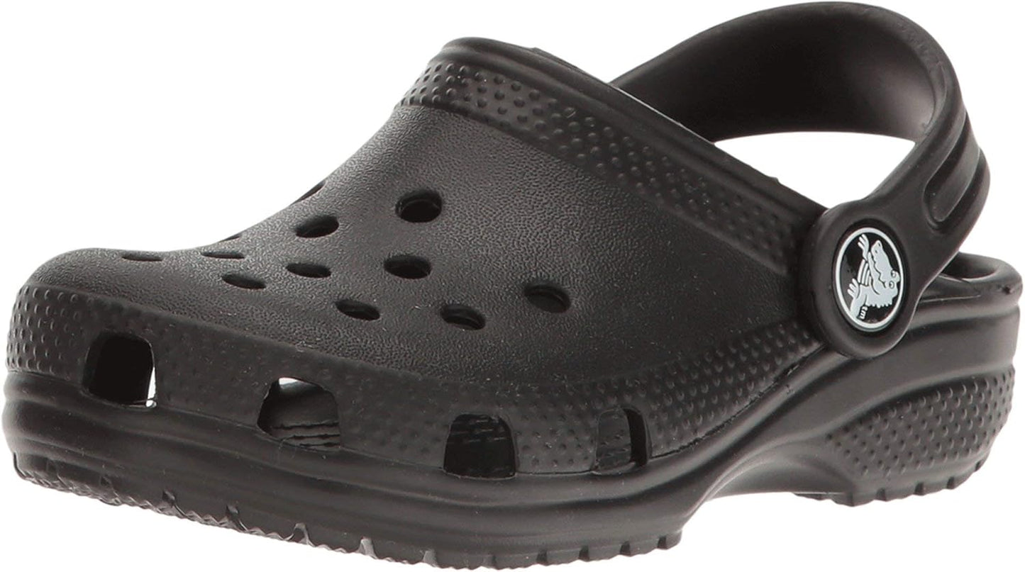 Crocs Kids' Classic Clogs with Sparkling Glitter Design