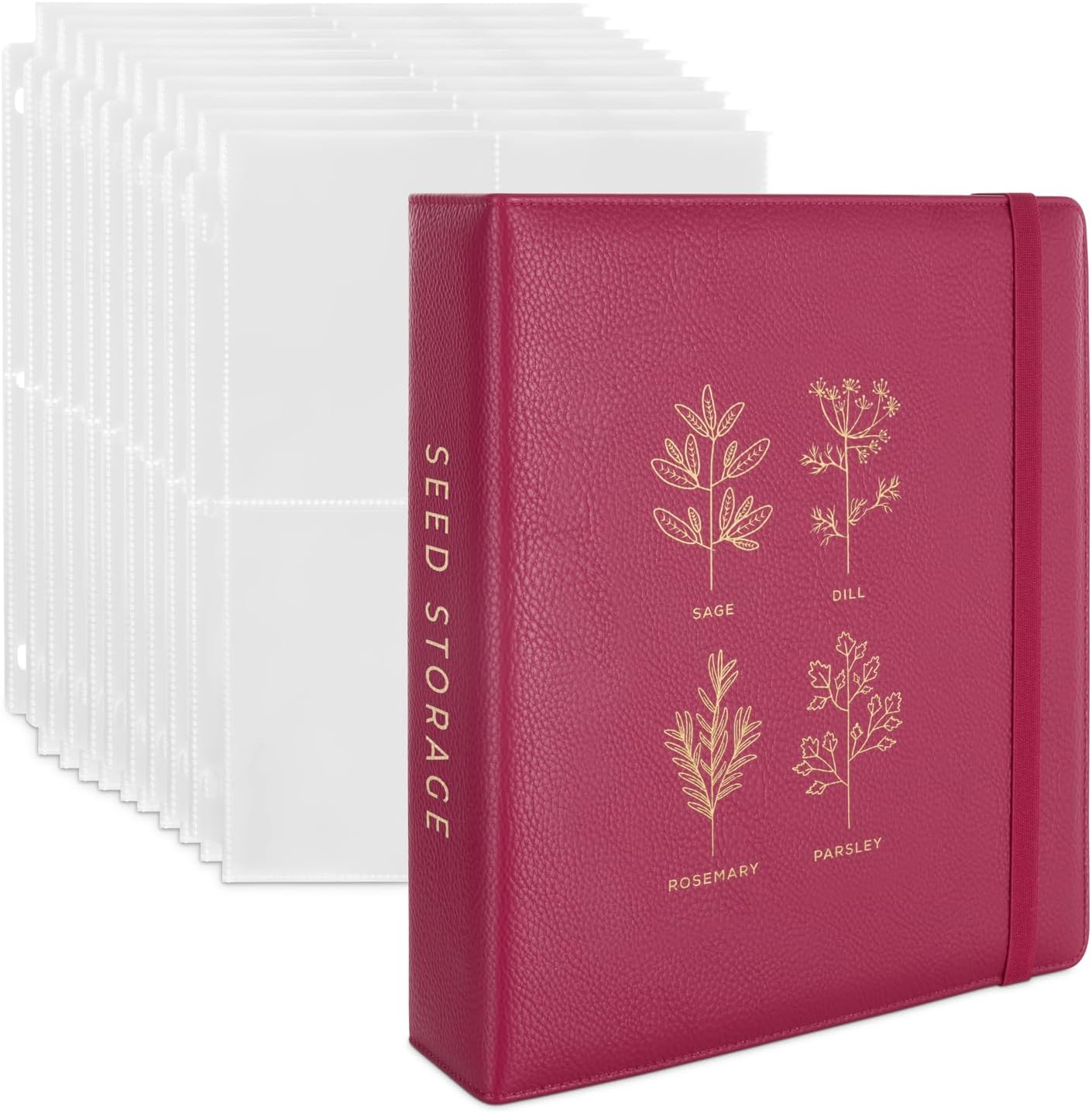 WILDGOOSE Seed Storage Organizer Binder for 200 Seed Packets