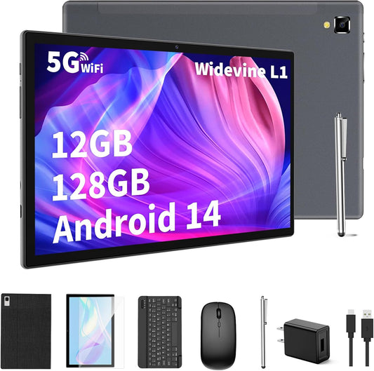 10 Android Tablet: 12GB RAM, 128GB ROM, 1TB Expand